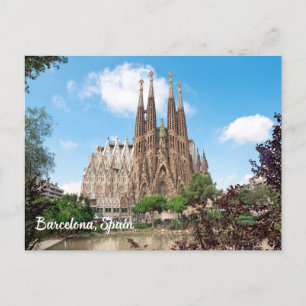 Carte Postale Barcelone, Espagne Sagrada Familia Temple