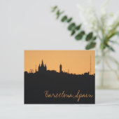 Carte postale Barcelone, Espagne Sunset Skyline (Debout devant)