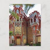 Carte Postale Barcelone. Gaudí. Casa Vicens. (Devant)
