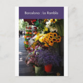 Carte Postale Barcelone : La Rambla (Devant)