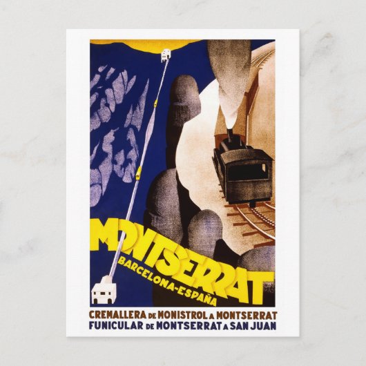 Carte Postale Barcelone Montserrat Espagne (Devant)
