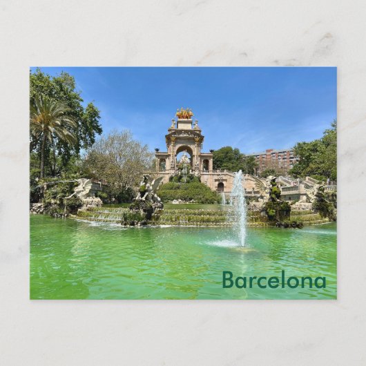 Carte Postale Barcelone – Parc de la Ciutadella (Devant)