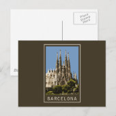 Carte Postale Barcelone Sagrada Familia (Devant / Derrière)