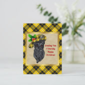 Carte Postale Barclay Clan Badge & Tartan Christmas (Debout devant)