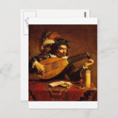 Carte Postale barde médiévale-4 (Devant / Derrière)