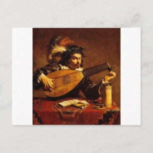 Carte Postale barde médiévale-4