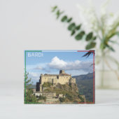 Carte Postale Bardi - Château de Bardi - Italie (Debout devant)