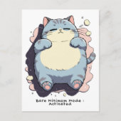 Carte Postale Bare Minimum Mode Activated – Relatable Mood (Devant)