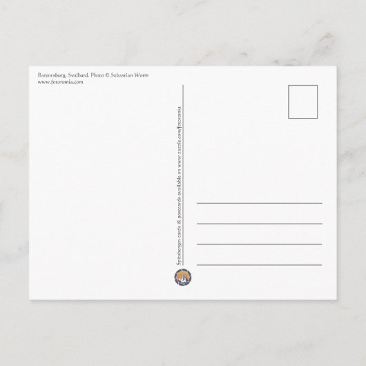 Carte Postale Barentsburg Svalbard (Dos)