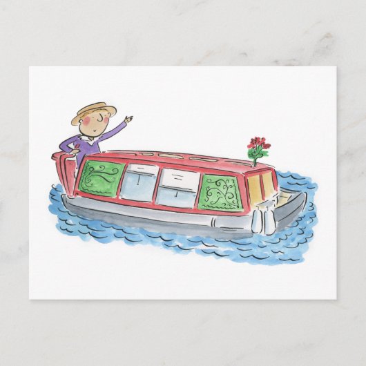 Carte Postale Barge (Devant)