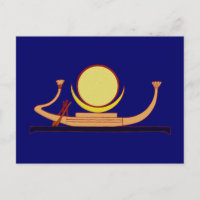 Barge de la lune égypt moon rowing boat skiff