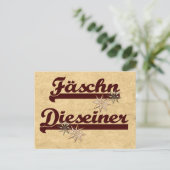 Carte Postale Barge Dieseiner (Debout devant)