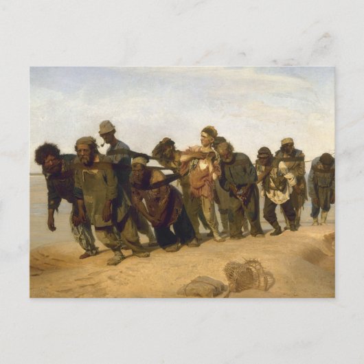 Carte Postale Barge Haulers sur la Volga (Devant)