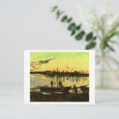 Carte Postale Barges de charbon, Vincent Van Gogh (Debout devant)
