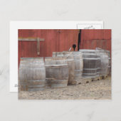 Carte Postale Barils à vin (Devant / Derrière)