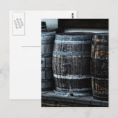 Carte Postale Barils à whisky rustique (Devant / Derrière)