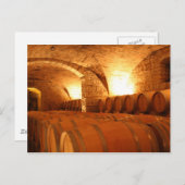 Carte postale Barils de vin (Devant / Derrière)
