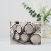 Carte Postale Barils Whiskey en bois (Debout devant)