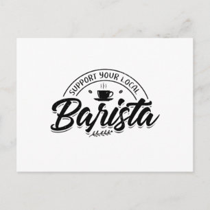 Carte Postale Baristas   Café Barista Café Détenteur d'écran Cad
