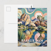 Carte Postale Barker Dam Joshua Tree Van Gogh Désert Texte Perso (Devant / Derrière)