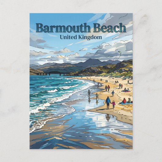 Carte Postale Barmouth Royaume-Uni (Devant)