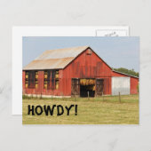 Carte postale Barn (Devant / Derrière)