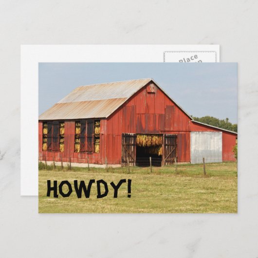 Carte postale Barn (Devant / Derrière)