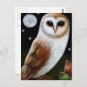 Carte postale BARN OWL (Devant / Derrière)
