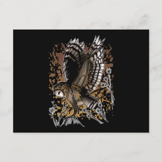 Carte Postale Barn Owl Stance (Devant)