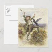 Carte Postale Barnaby Rudge et Raven Grip (Devant / Derrière)