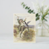 Carte Postale Barnaby Rudge et Raven Grip (Debout devant)