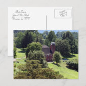 Carte Postale Barne rouge (Devant / Derrière)