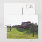 Carte Postale Barne rouge (Devant / Derrière)