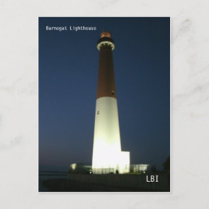 Carte Postale Barnegate Lighthouse at Night