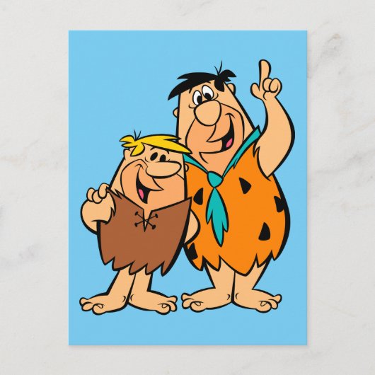 Carte Postale Barney Rubble et Fred Flintstone (Devant)