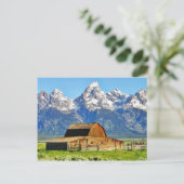 Carte Postale Barns Grand Tetons Mountains (Debout devant)