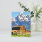 Carte Postale Barns Grand Tetons Mountains (Debout devant)
