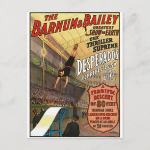 Carte Postale Barnum and Bailey Desperado's Leap for Life