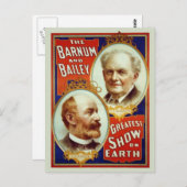 Carte postale Barnum & Bailey Circus (Devant / Derrière)