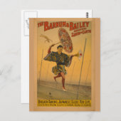 Carte Postale Barnum & Bailey Slide pour Life Circus Poster (Devant / Derrière)