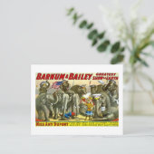 Carte Postale Barnum et Bailey - éléphants (Debout devant)