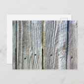 Carte Postale Barnwood bois grain écorce rustique (Devant / Derrière)