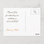 Carte Postale Barnwood feuilles automne mâchoires Merci notes (Dos)