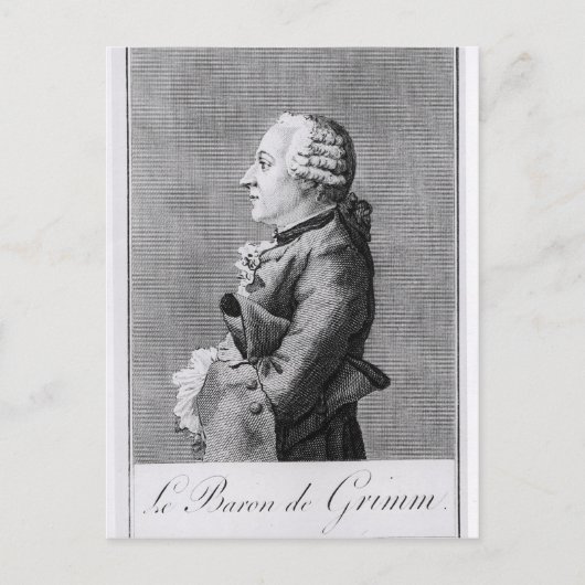 Carte Postale Baron Friedrich Melchior Grimm (Devant)