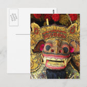 Carte Postale Barong balinais 2 (Devant / Derrière)