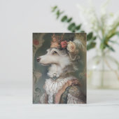 Carte Postale Baroque Dog Royal King Portrait Design (Debout devant)