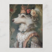 Carte Postale Baroque Dog Royal King Portrait Design (Devant)