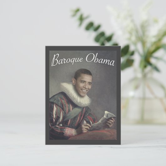 Carte Postale Baroque Obama (Debout devant)