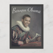 Carte Postale Baroque Obama (Devant)