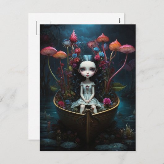 Carte Postale - Barque (Devant / Derrière)